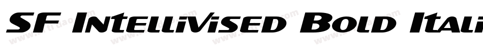 SF Intellivised Bold Italic字体转换
